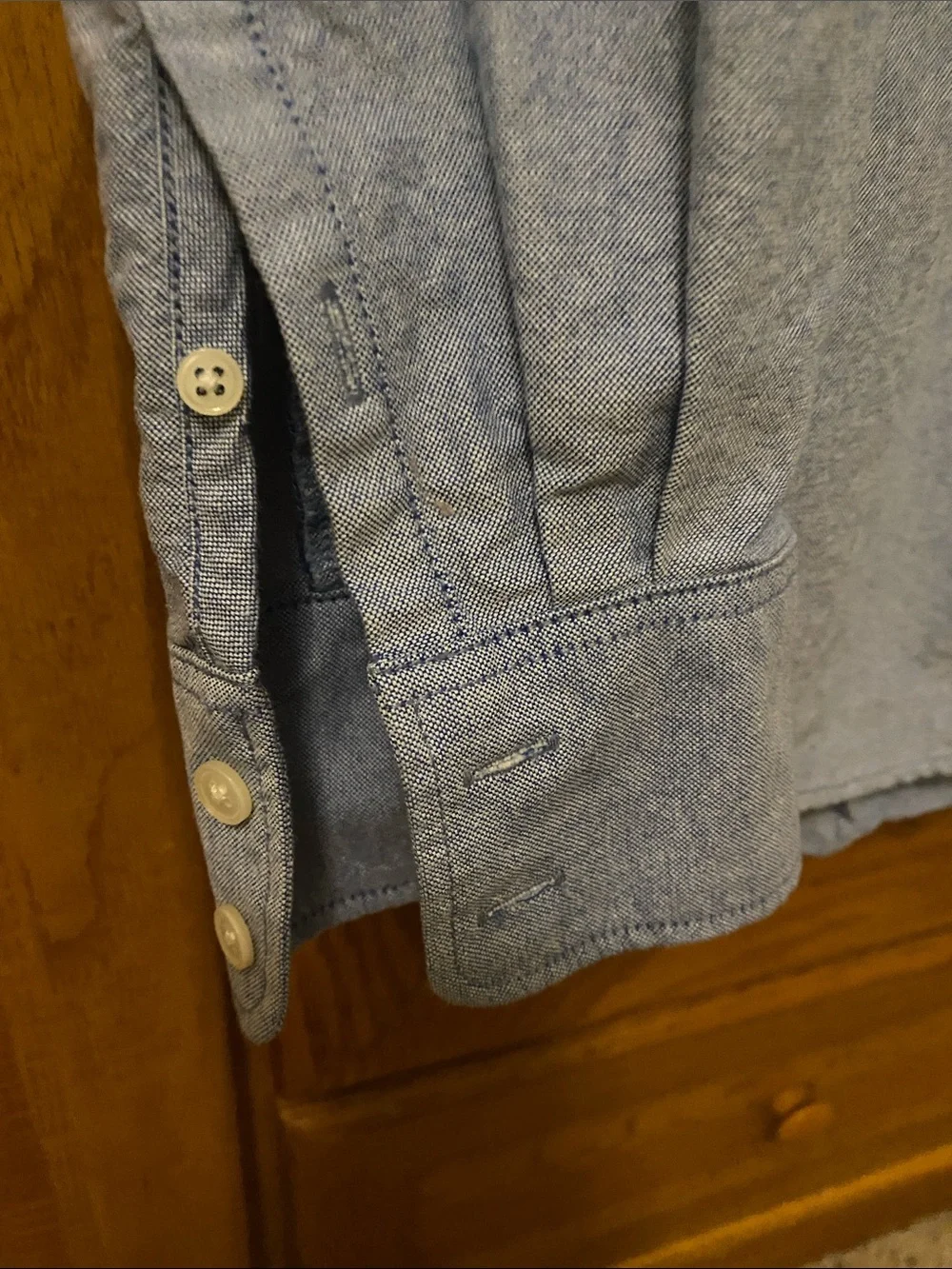 J. Crew Chambray Button-Down Shirt in Light Blue
